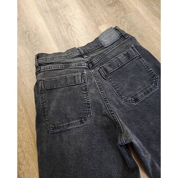 Levis Mile High Crop Wide-Leg Womens Denim Jeans size 28x24 Button Fly 5 pocket - Picture 2 of 9